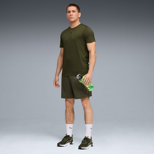 Train All Day ESSENTIALS Men's 7" Woven Shorts, Dark Olive, extralarge